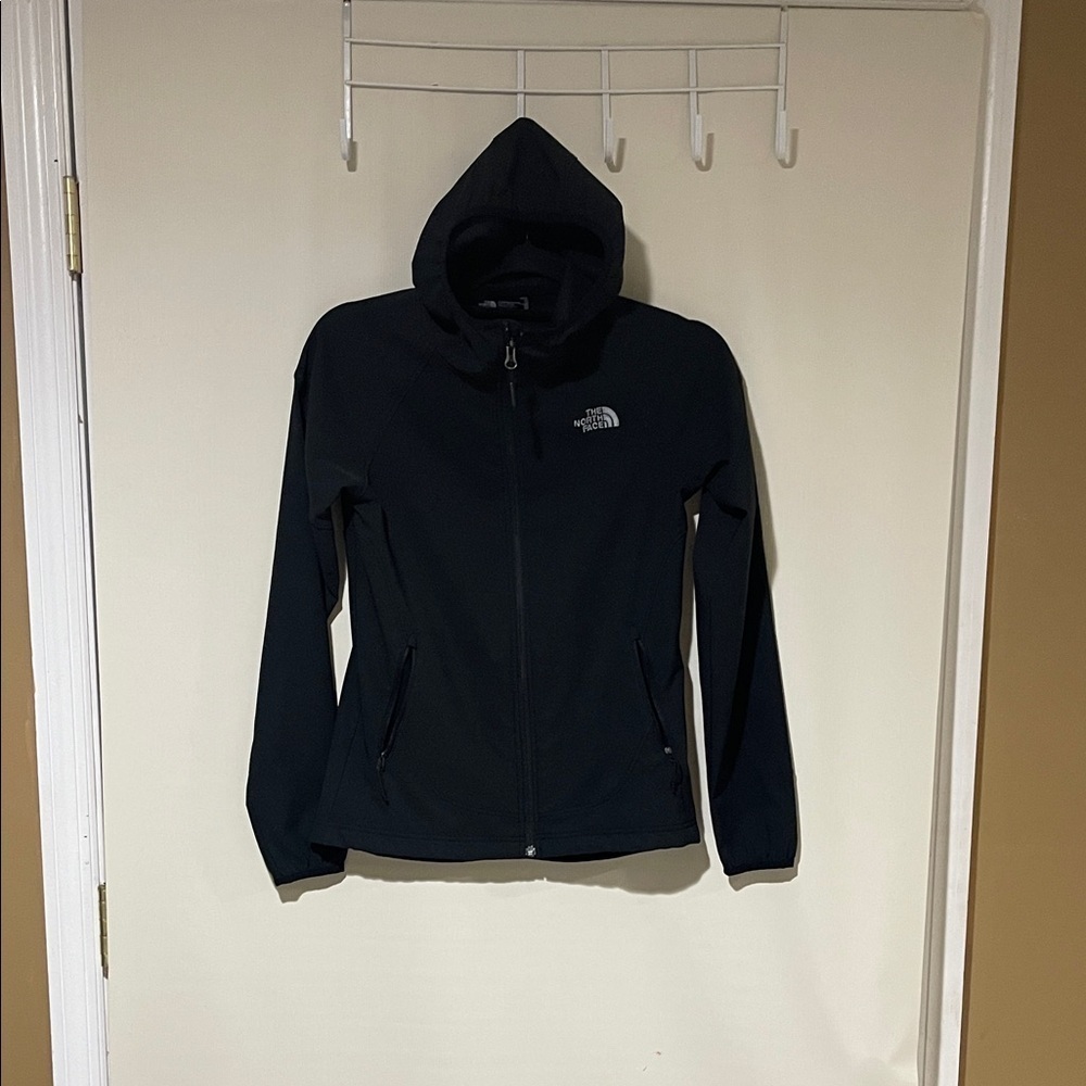 NWOT The North Face Wind Wall Midnight Blue Hooded Jacket Size XS